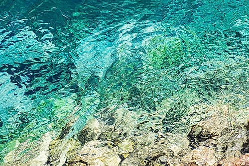 Haft Kul-Sughd Province-Tajikistan Abstract patterns in water of Nezhegon-Haft Kul-the Seven Lakes Coastal Print